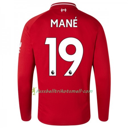 Günstige Fußballtrikots Liverpool Mane 19 2018-2019 Langarm Heimtrikot kaufen